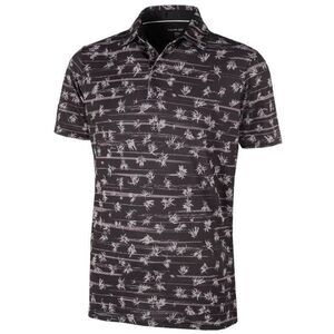 Galvin Green Malik Ventil8+ Polo Black/Sharkskin Large